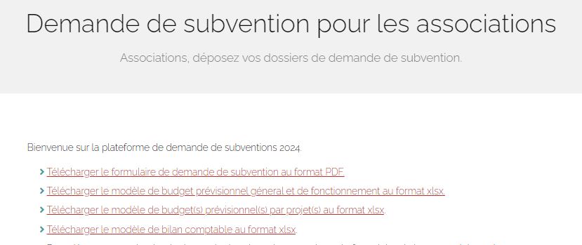 Demande de subvention 2025 | Asso Pessac