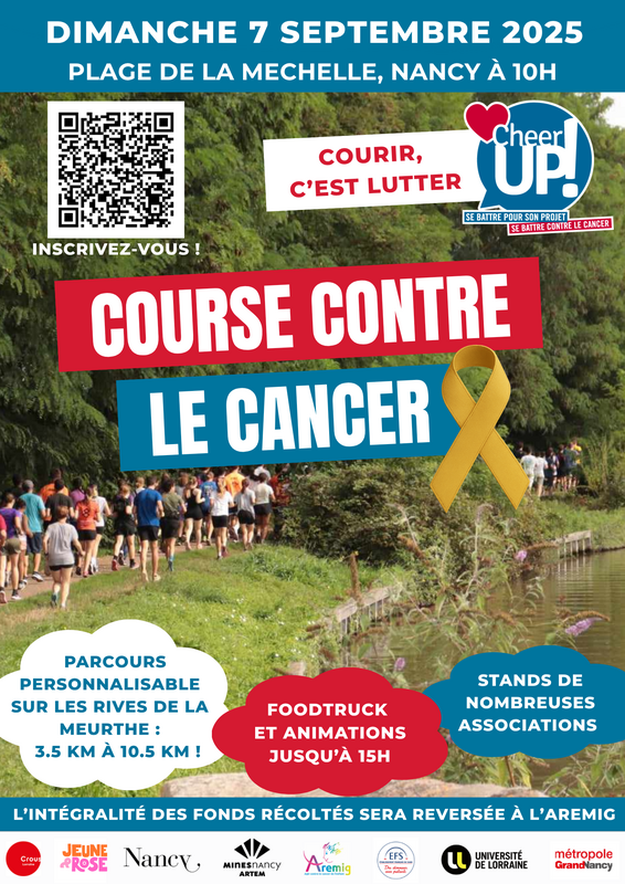 Illustration pour l'actualité Course contre le cancer 2025 Nancy