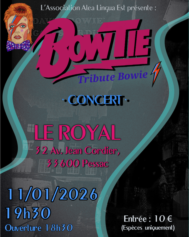 Illustration pour l’événement Soirée concert spéciale David Bowie