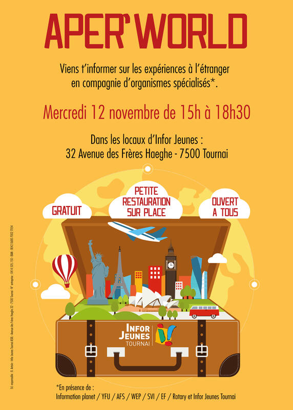 Illustration pour l’événement APER'WORLD - Salon sur les expériences à l'étranger