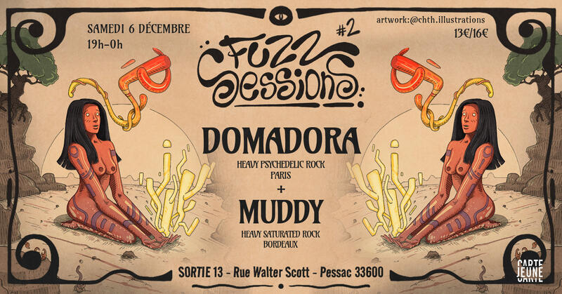Illustration pour l’événement Fuzz Sessions 2 : DOMADORA + Muddy