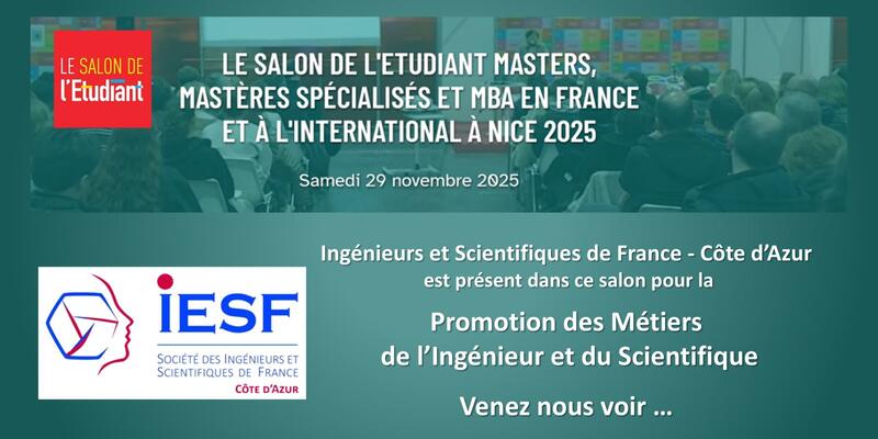 Illustration pour l’événement IESF CA au salon l'ETUDIANT à Nice 2025