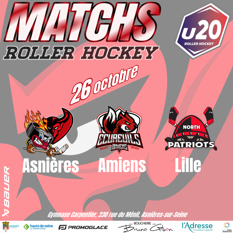 Illustration pour l’événement Matchs Roller Hockey U20N