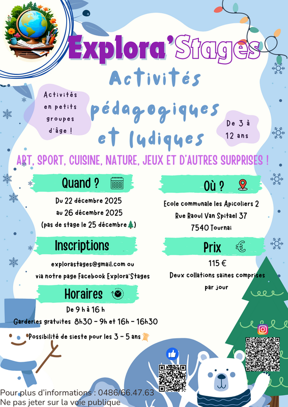 Illustration pour l’événement Stages d'hiver