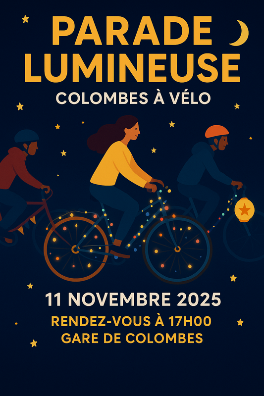 Illustration pour l’événement Parade Lumineuse "Cyclistes, Brillez !"