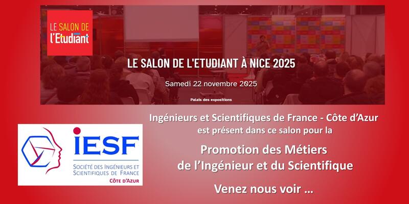 Illustration pour l’événement IESF CA au salon l'ETUDIANT à Nice 2025