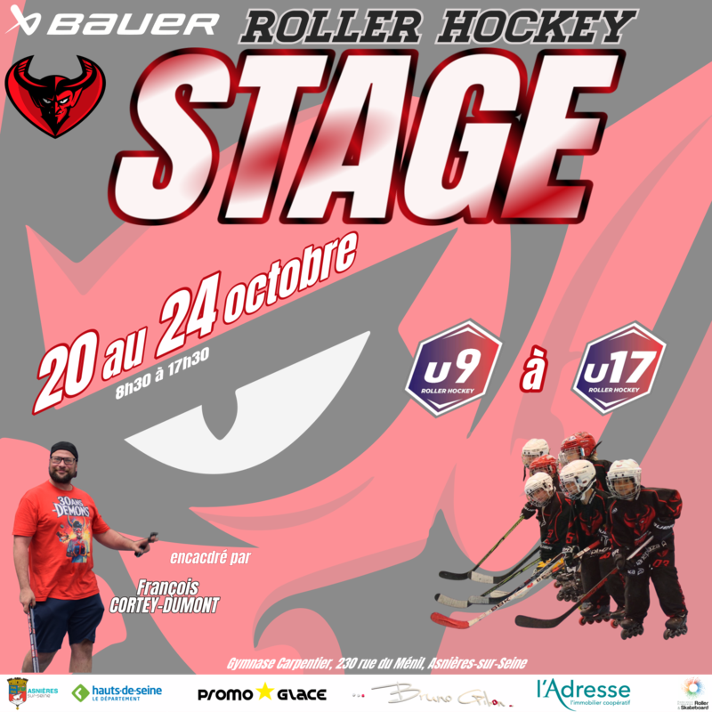 Illustration pour l’événement Stage Roller Hockey Jeunesse