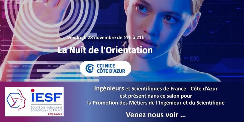 Illustration pour l’événement IESF CA à la Nuit de l'Orientation de Nice 2024