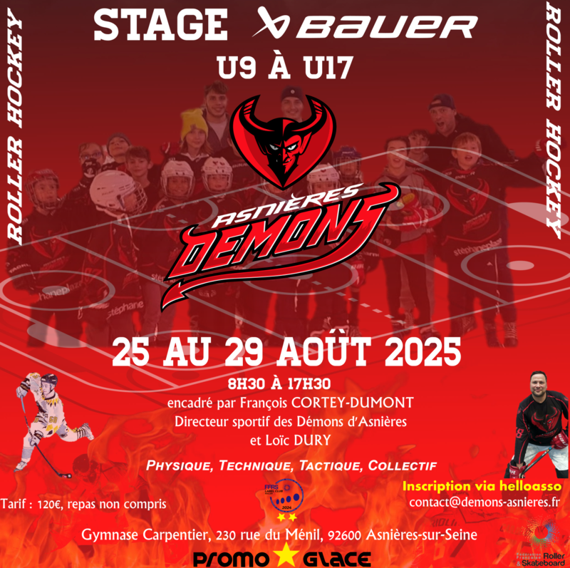 Illustration pour l’événement Stage Roller Hockey Jeunesse