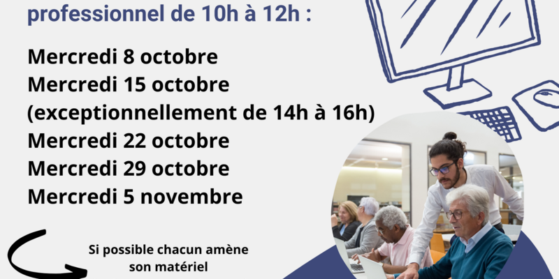 Illustration pour l’activité L'informatique après 60ans? Facile!